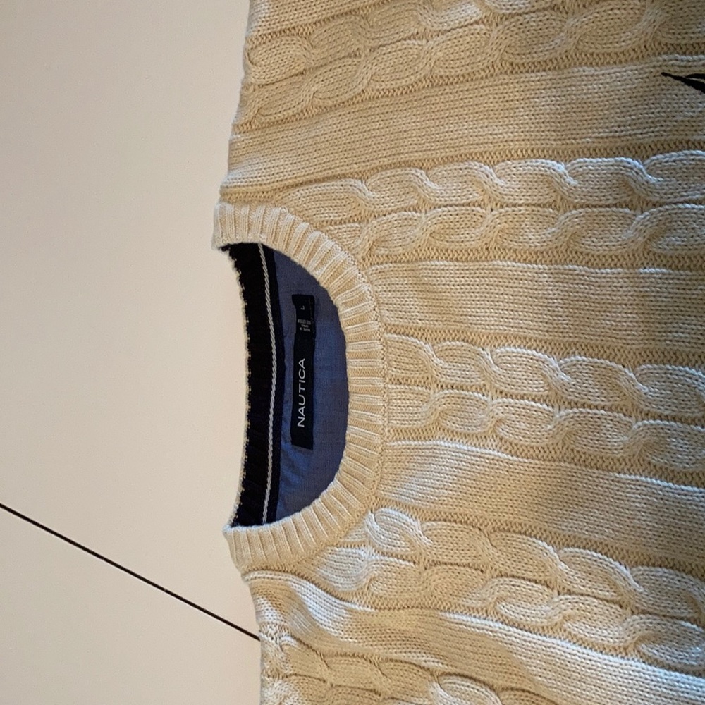 Large Nautica 100% Cotton Sweater - Picture 3 of 4